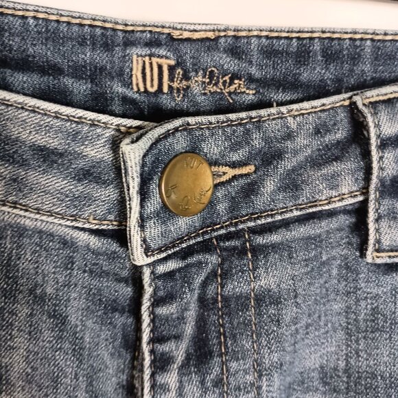 Kut from the Kloth Katy Mid Rise Straight Leg Jeans Sz 10 Denim Excellent - Picture 3 of 8